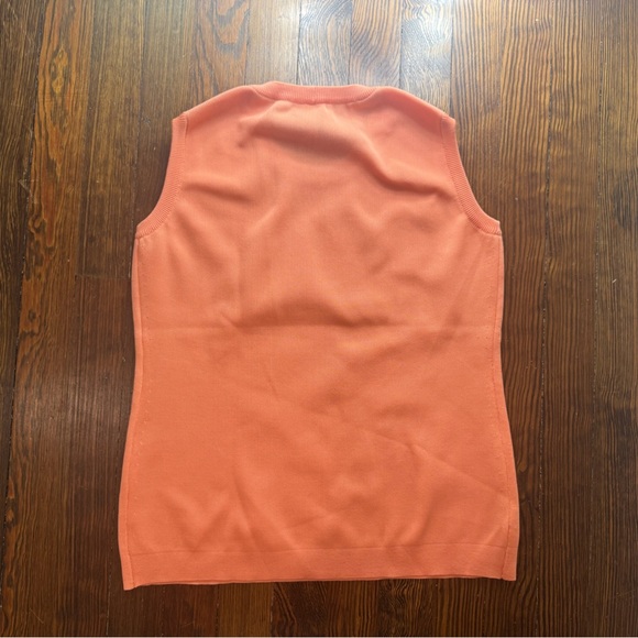 Orange Sleeveless Women's Tank Top - Picture 2 of 4